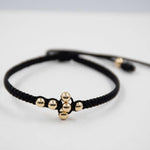 PULSERA TEJIDA CRUZ CON BALIN #4 REF 973