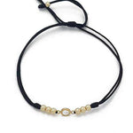 PULSERA TEJIDA CON DIJE DE CIRCON Y BALIN #4 REF 975
