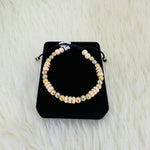 PULSERA TEJIDA BARRILES ROSADOS #4 REF 1003