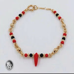 PULSERA PARA BEBÉ TIPO AZABACHE TEJIDA BALÍN #3
