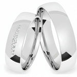 Argollas Liso brillante zircon suizo blanco 5470