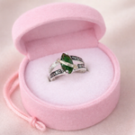 ANILLO DE GRADO AMOR Y VICTORIA (ROSADO,AZUL,VERDE,CRYSTAL )REF 4475
