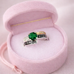 ANILLO GRADO PIEDRA REDONDA PEQUEÑA (ROSADO, AZUL CL, AZUL OS, VERDE, CRYSTAL,FUTSIA, )  REF  4475