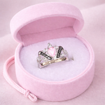 ANILLO DE GRADO CORONADE ORGULLO  (VERDE,ROSADO,AZUL CL, AZUL OS, CRYSTAL) REF 4475