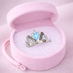 ANILLO DE GRADO CORONADE ORGULLO  (VERDE,ROSADO,AZUL CL, AZUL OS, CRYSTAL) REF 4475