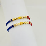 PULSERA TEJIDA COLOMBIA BALÍN #4 SOLA CINTA REF 950