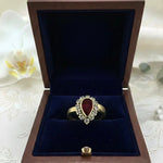 ANILLO DAMA GOTA MORADO 2,3 ROJO 2,2 ROSADO 2,3 AZUL 2,2 CRISTAL 2,5  REF 38