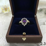 ANILLO DAMA GOTA MORADO 2,3 ROJO 2,2 ROSADO 2,3 AZUL 2,2 CRISTAL 2,5  REF 38