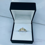 ANILLOS 15 AÑOS CORONA DOBLE AMOR CIRCONES BLANCOS REF 4474