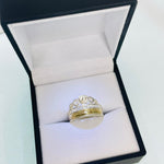 ANILLO 15 AÑOS CORONA DORADA Y PLATEADA REF 4474